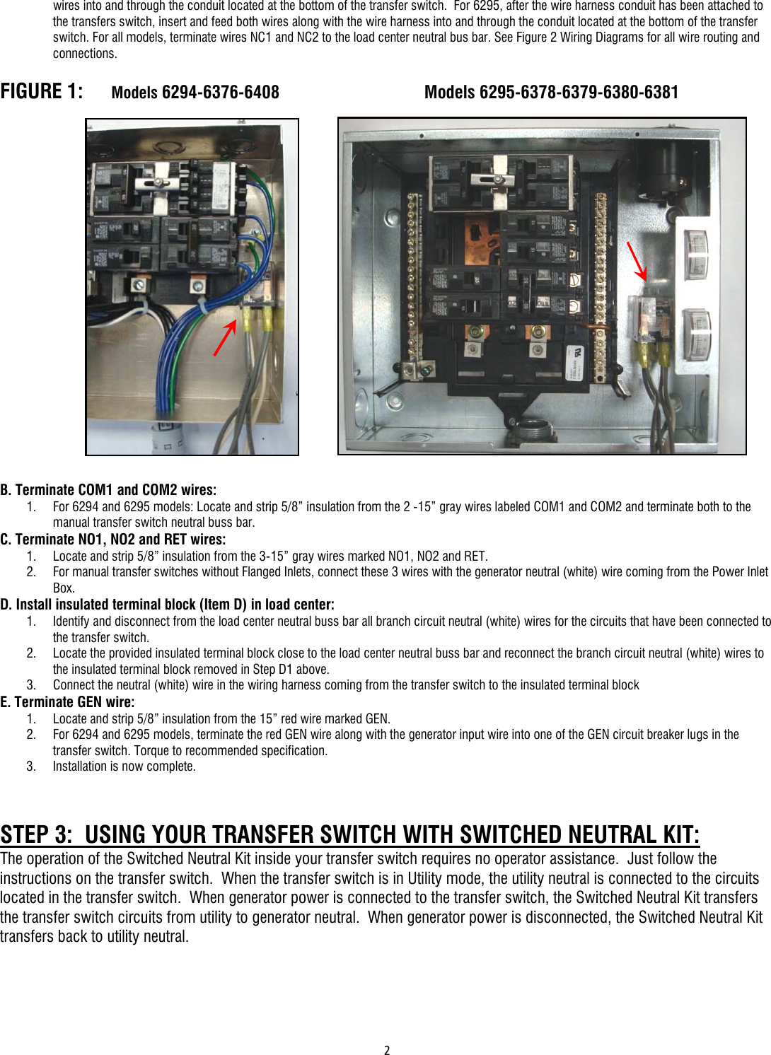 Page 2 of 4 - SNK 6297 InstallRevB_Eng  66316 2 Generac Install Manual