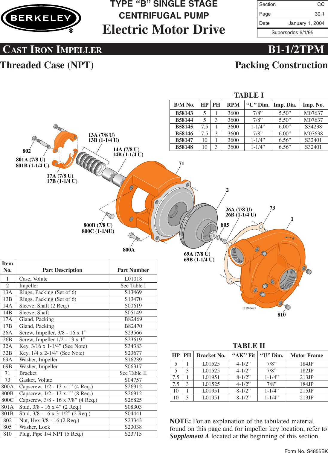 Fm Section 4 Berkeley B Repair Parts