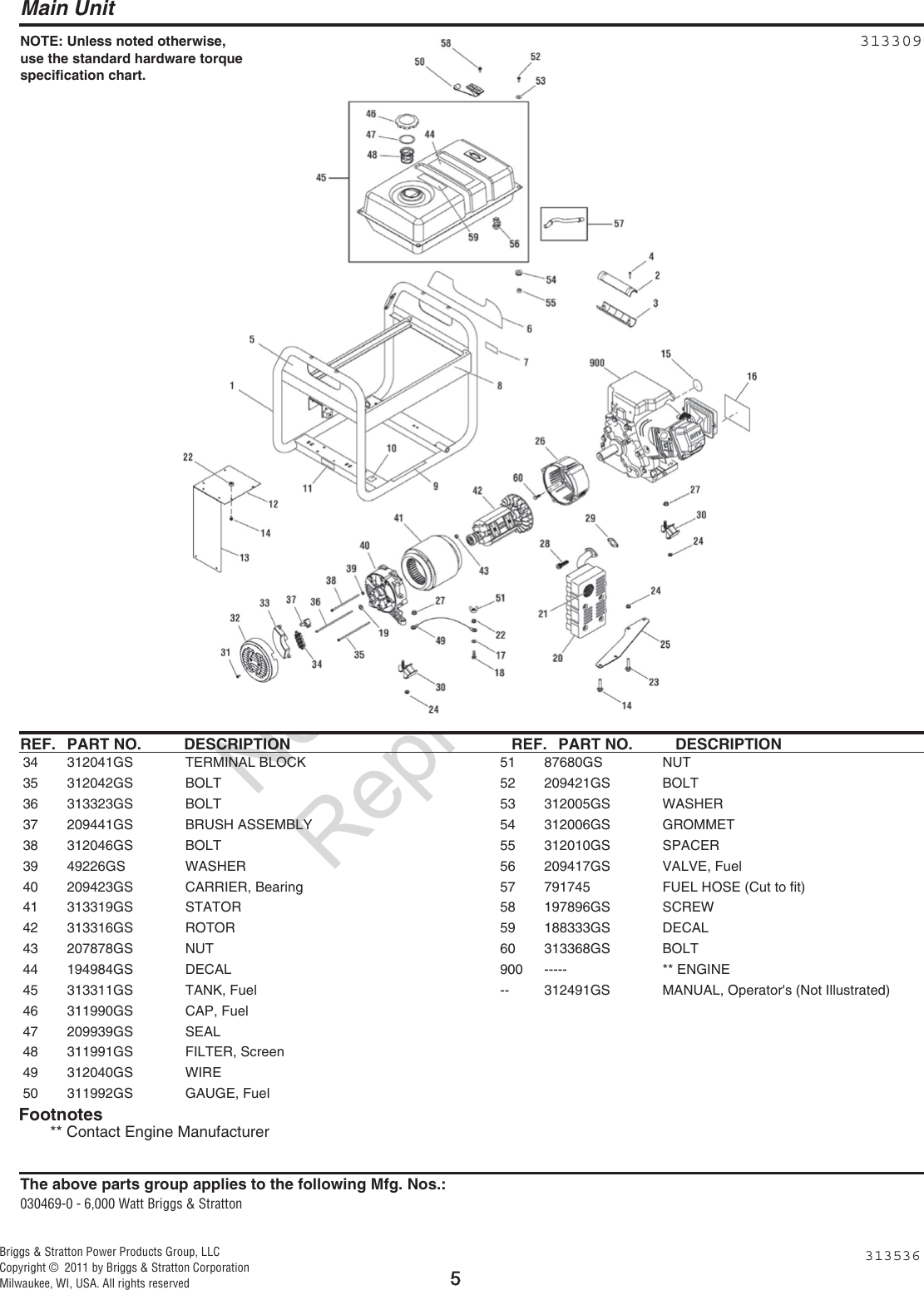 Page 5 of 12 - PartsManual  85272 3 Biggs And Stratton 30469 Parts List