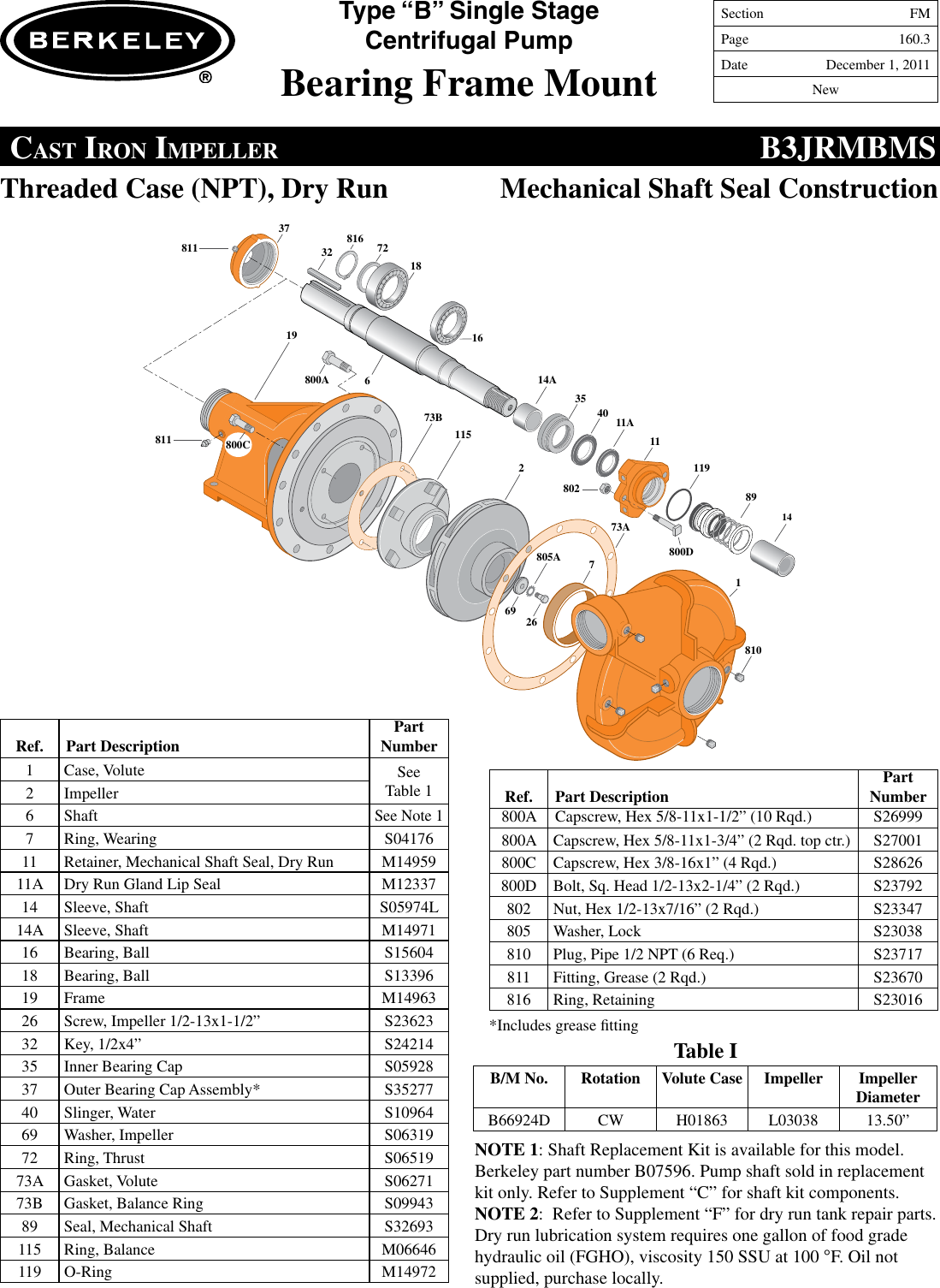 Page 4 of 4 - FM Section  89502 4 Berkeley B52364 Repair Parts I