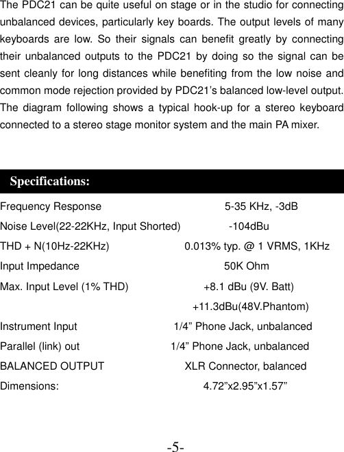 Page 6 of 6 - Pyle-Audio Pyle-Audio-Pdc21-Users-Manual- Pyle-audio-pdc21-users-manual