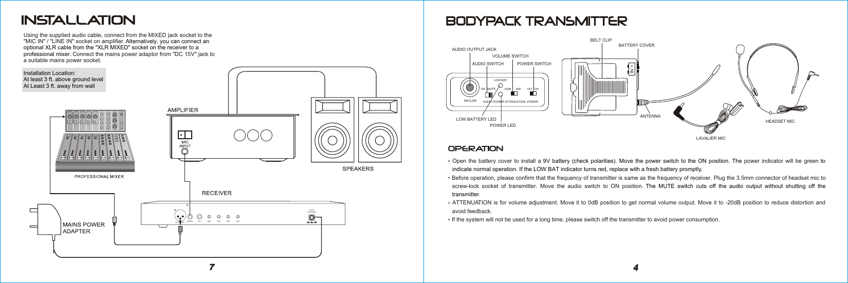 Page 5 of 6 - Pyle-Audio Pyle-Audio-Pdwm4300-Users-Manual- PDWM4300 IM  Pyle-audio-pdwm4300-users-manual