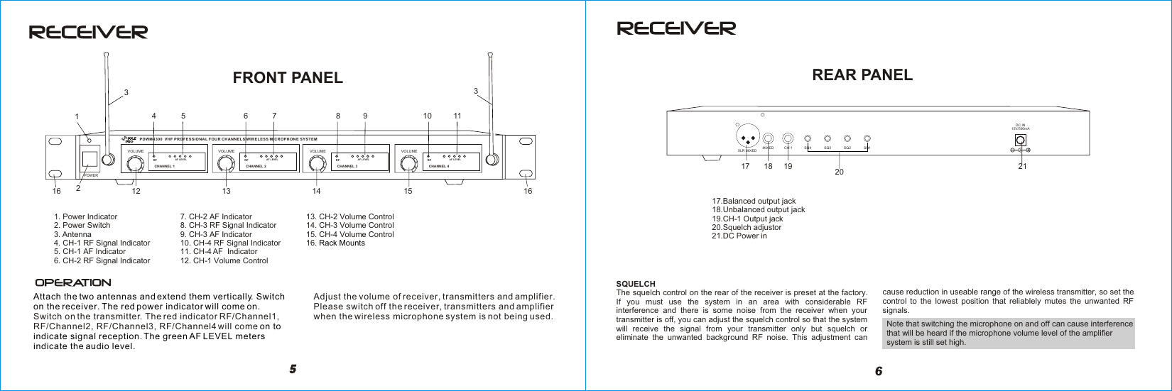 Page 6 of 6 - Pyle-Audio Pyle-Audio-Pdwm4300-Users-Manual- PDWM4300 IM  Pyle-audio-pdwm4300-users-manual