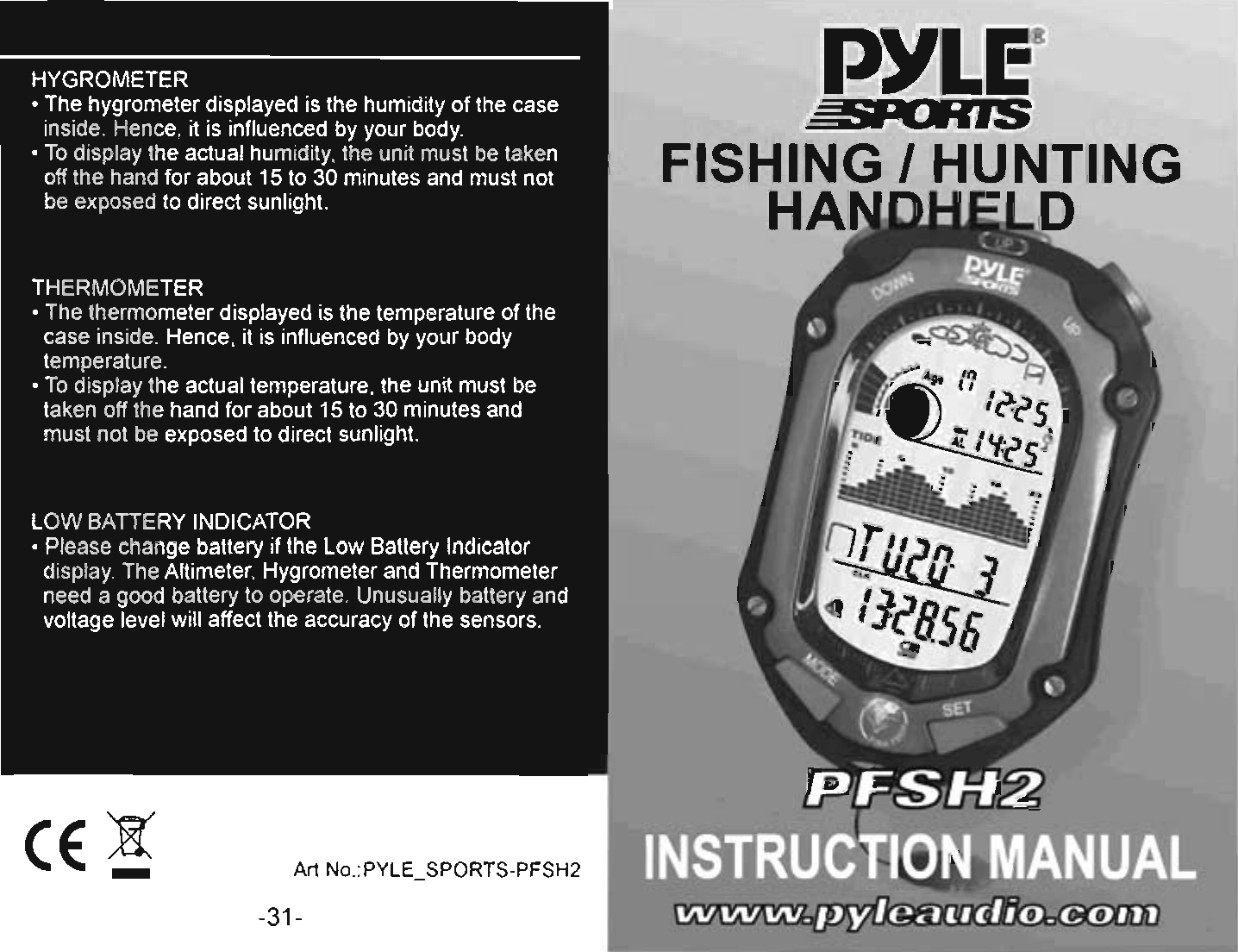 Pyle Audio Pf Sh2 Instruction Manual