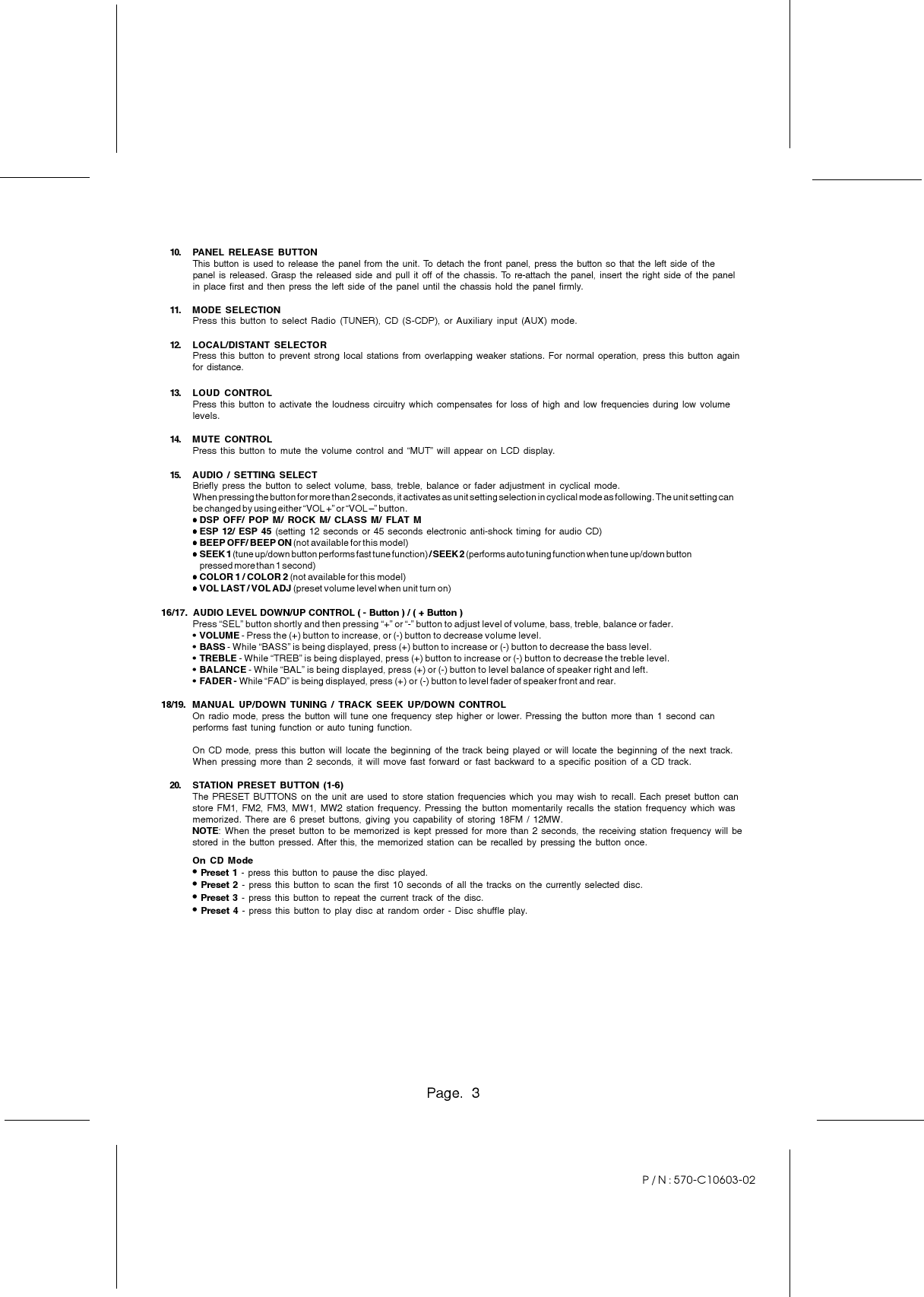 Pyle Audio Plcd42 Users Manual 570 C10603 02