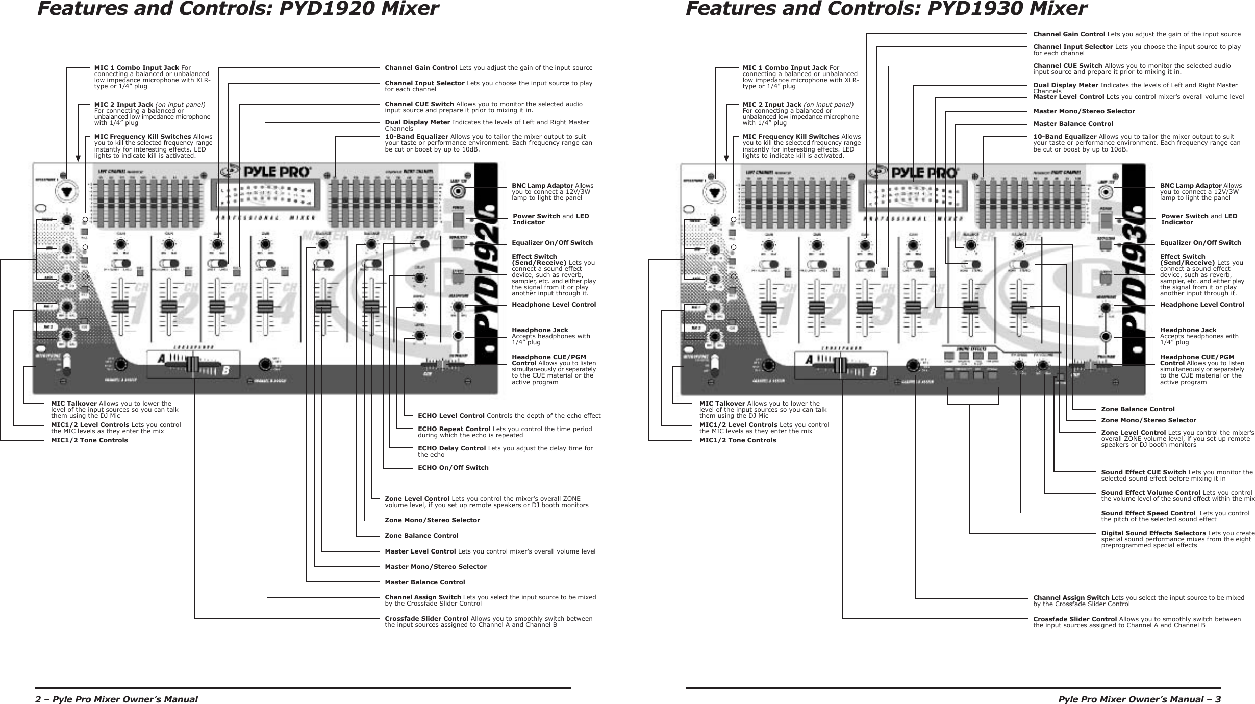 Page 3 of 8 - Pyle-Audio Pyle-Audio-Pyd-1910-Users-Manual-  Pyle-audio-pyd-1910-users-manual