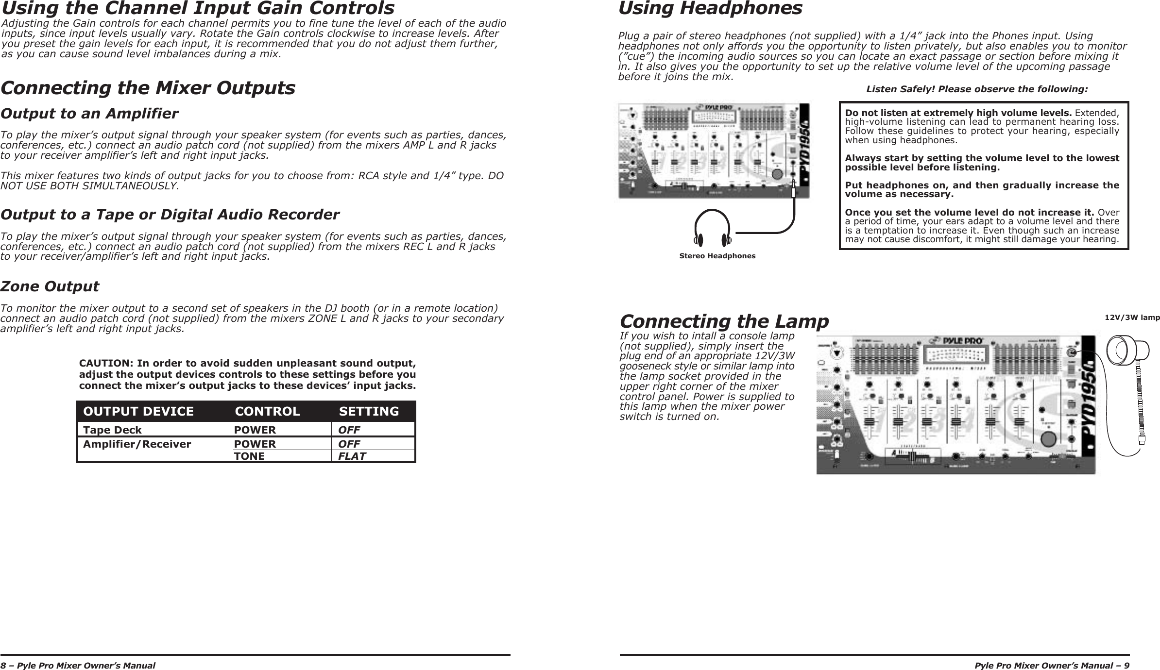 Page 6 of 8 - Pyle-Audio Pyle-Audio-Pyd-1910-Users-Manual-  Pyle-audio-pyd-1910-users-manual