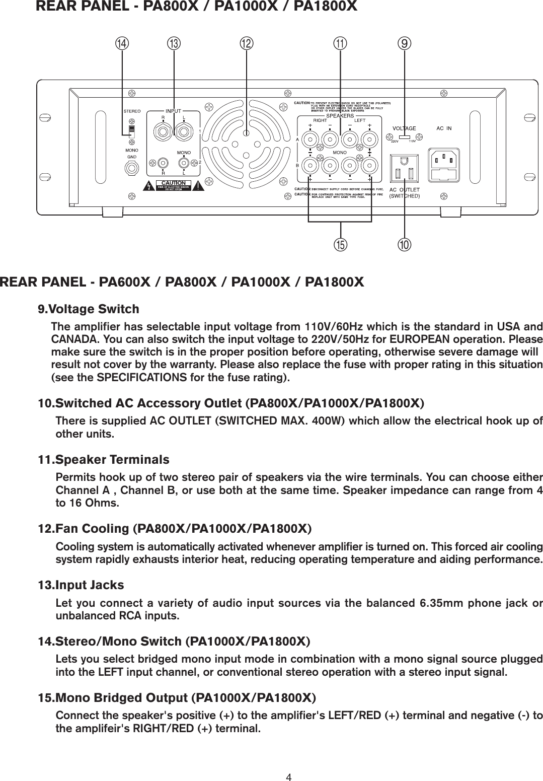 Page 5 of 8 - Pyramid-Car-Audio Pyramid-Car-Audio-Pa1000X-Users-Manual-  Pyramid-car-audio-pa1000x-users-manual