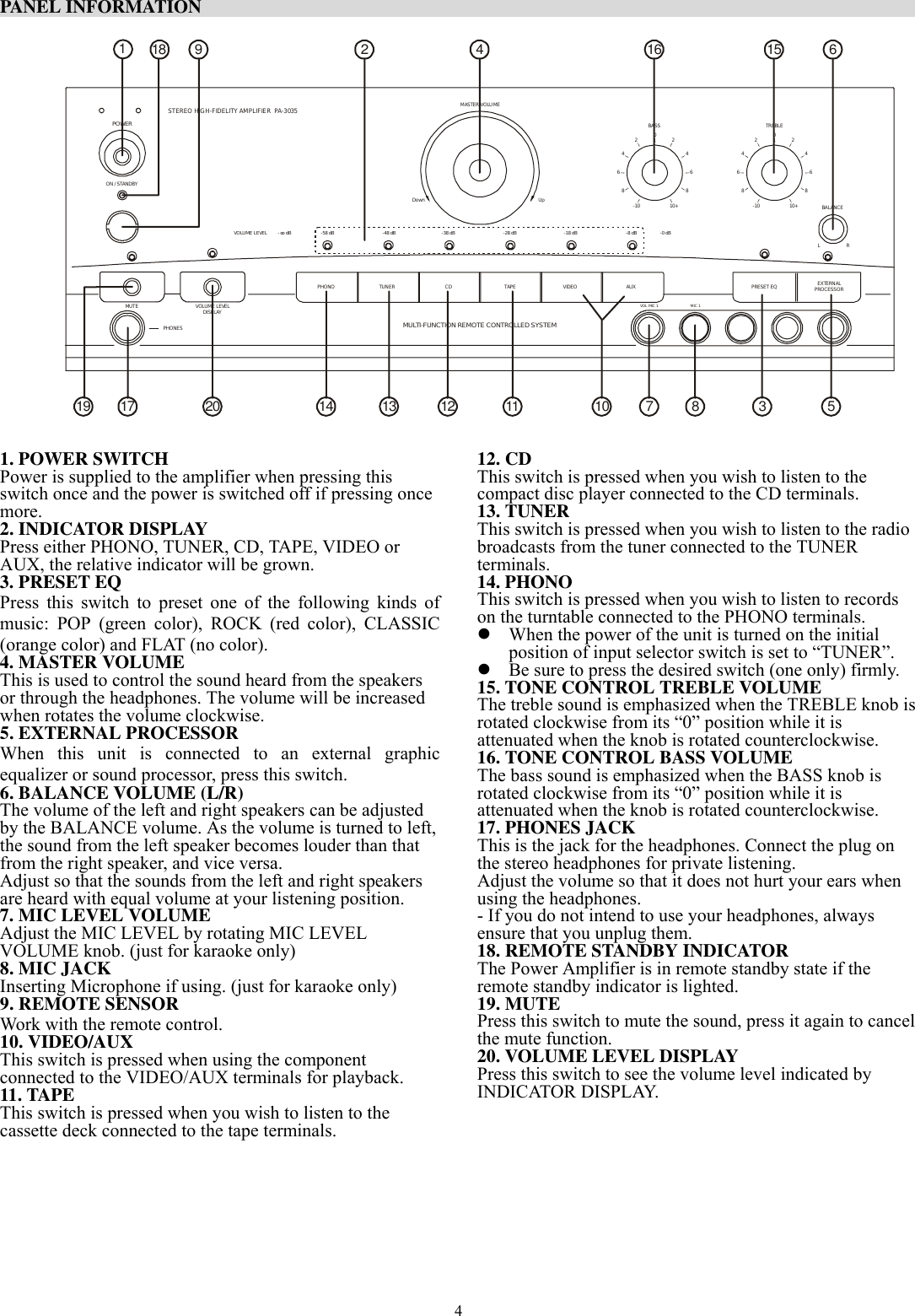 Page 5 of 9 - Pyramid-Car-Audio Pyramid-Car-Audio-Pr530A-Users-Manual-  Pyramid-car-audio-pr530a-users-manual
