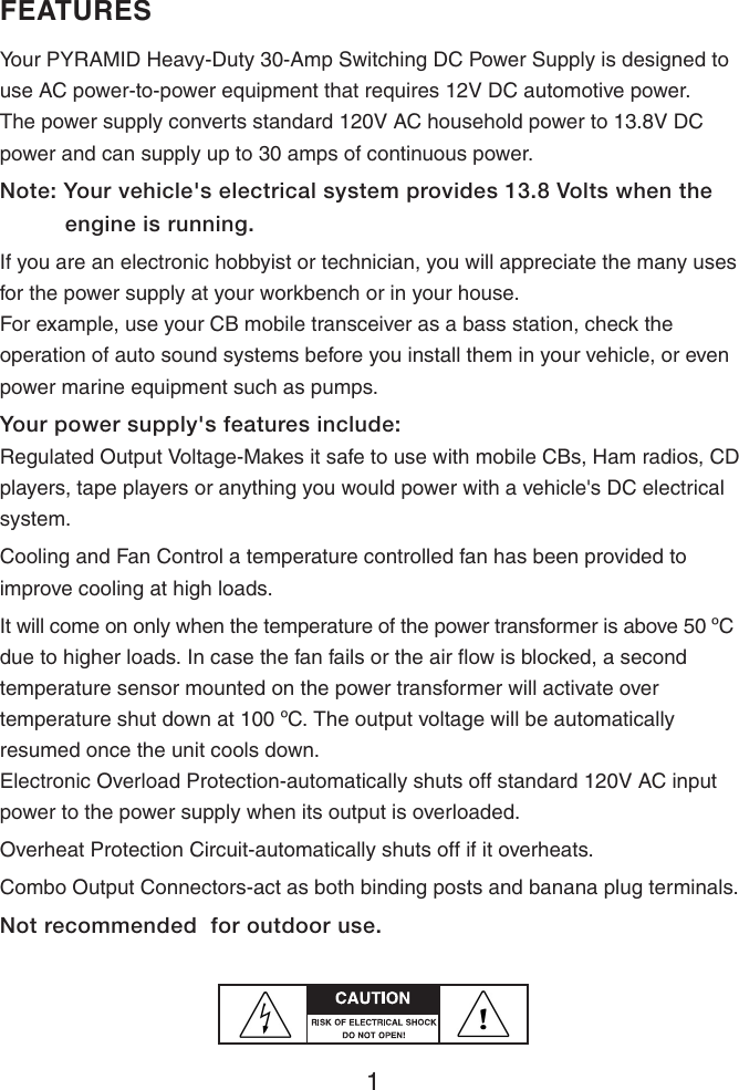 Page 2 of 7 - Pyramid-Car-Audio Pyramid-Car-Audio-Psv-300-Users-Manual-  Pyramid-car-audio-psv-300-users-manual