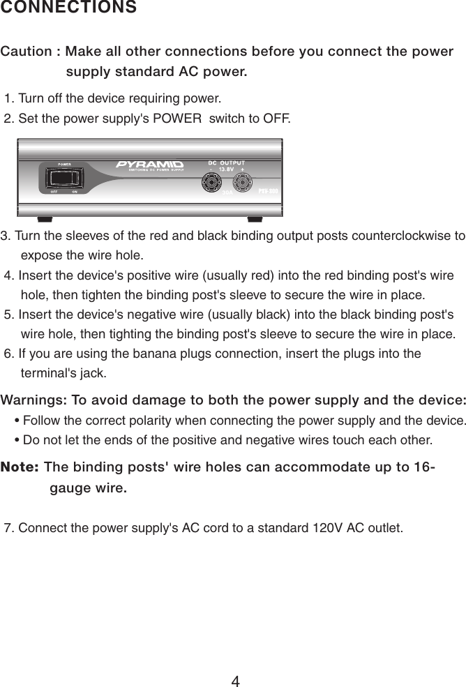 Page 5 of 7 - Pyramid-Car-Audio Pyramid-Car-Audio-Psv-300-Users-Manual-  Pyramid-car-audio-psv-300-users-manual