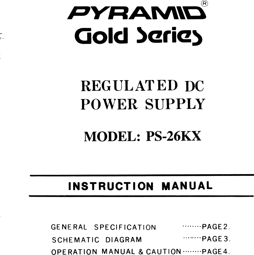 Page 1 of 4 - Pyramid-Technologies Pyramid-Technologies-Ps-26Kx-Users-Manual-  Pyramid-technologies-ps-26kx-users-manual