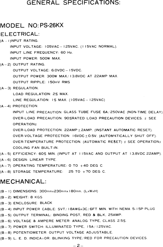 Page 2 of 4 - Pyramid-Technologies Pyramid-Technologies-Ps-26Kx-Users-Manual-  Pyramid-technologies-ps-26kx-users-manual