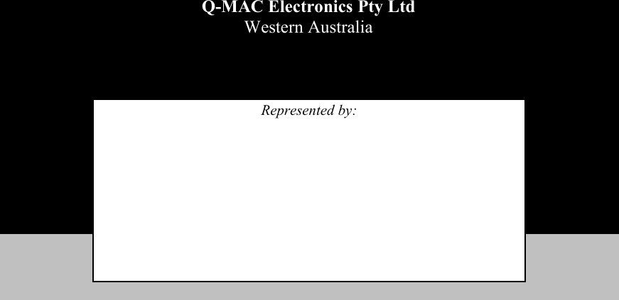 HF-90 Operation &amp; Installation Guide   Q-MAC Electronics Pty Ltd Western Australia       Represented by: 