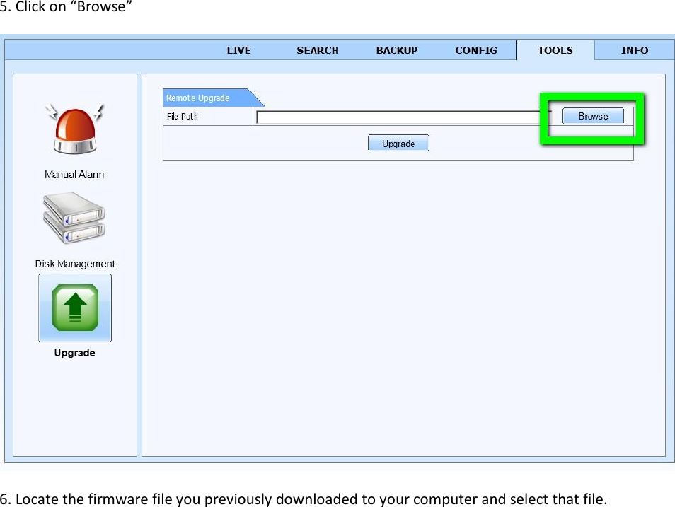 Page 5 of 6 - Q-See 1640-Remotefirmwareupdatewindows 3.1.92 1114 User Manual 1640-Remote Firmware Update Windows