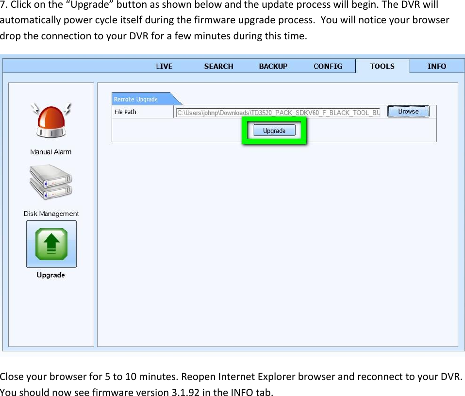 Page 6 of 6 - Q-See 1640-Remotefirmwareupdatewindows 3.1.92 1114 User Manual 1640-Remote Firmware Update Windows