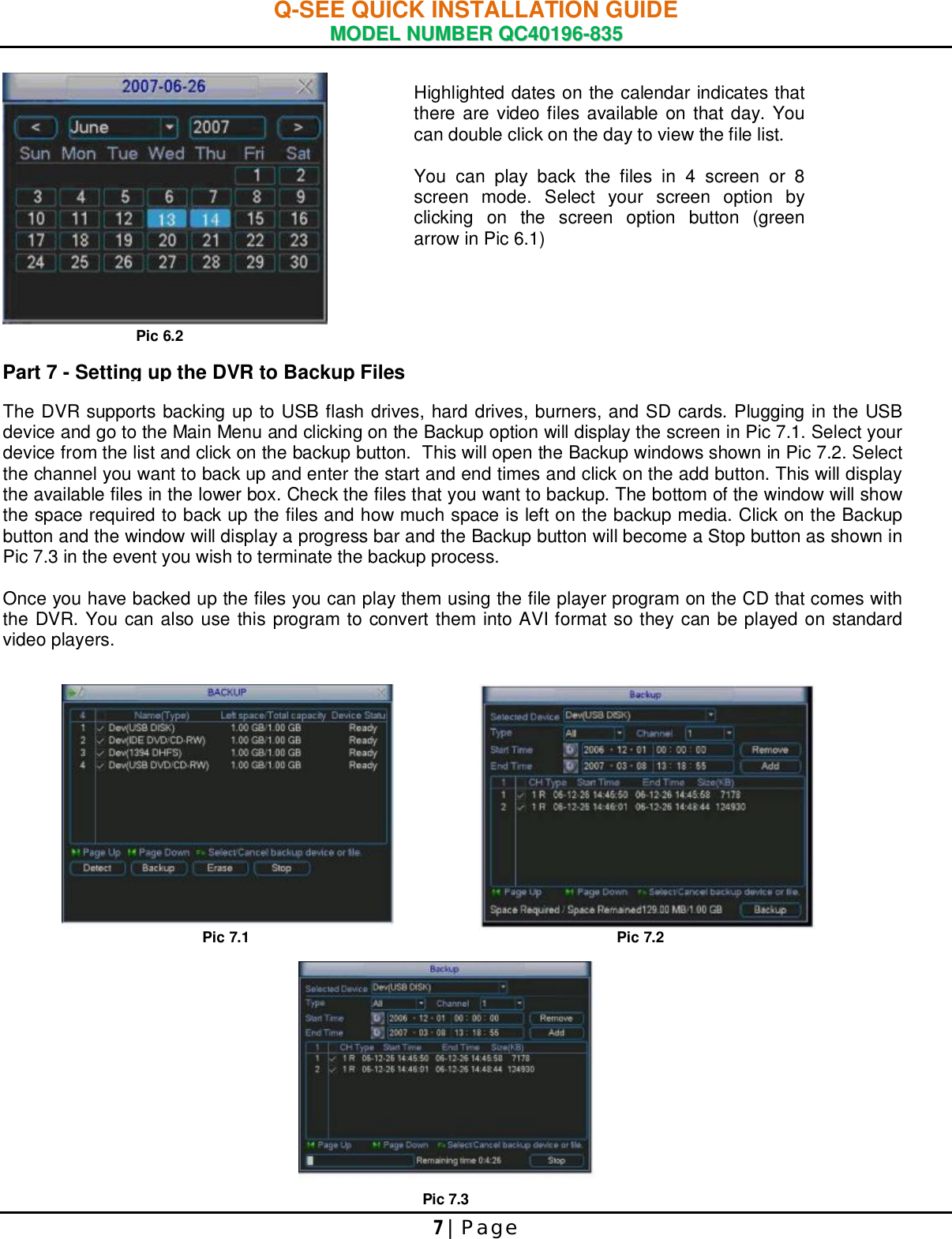 Page 8 of 9 - Q-See Q-See-Qc40196-835-Users-Manual- 44KRTC QUICK INSTALLATION GUIDE  Q-see-qc40196-835-users-manual