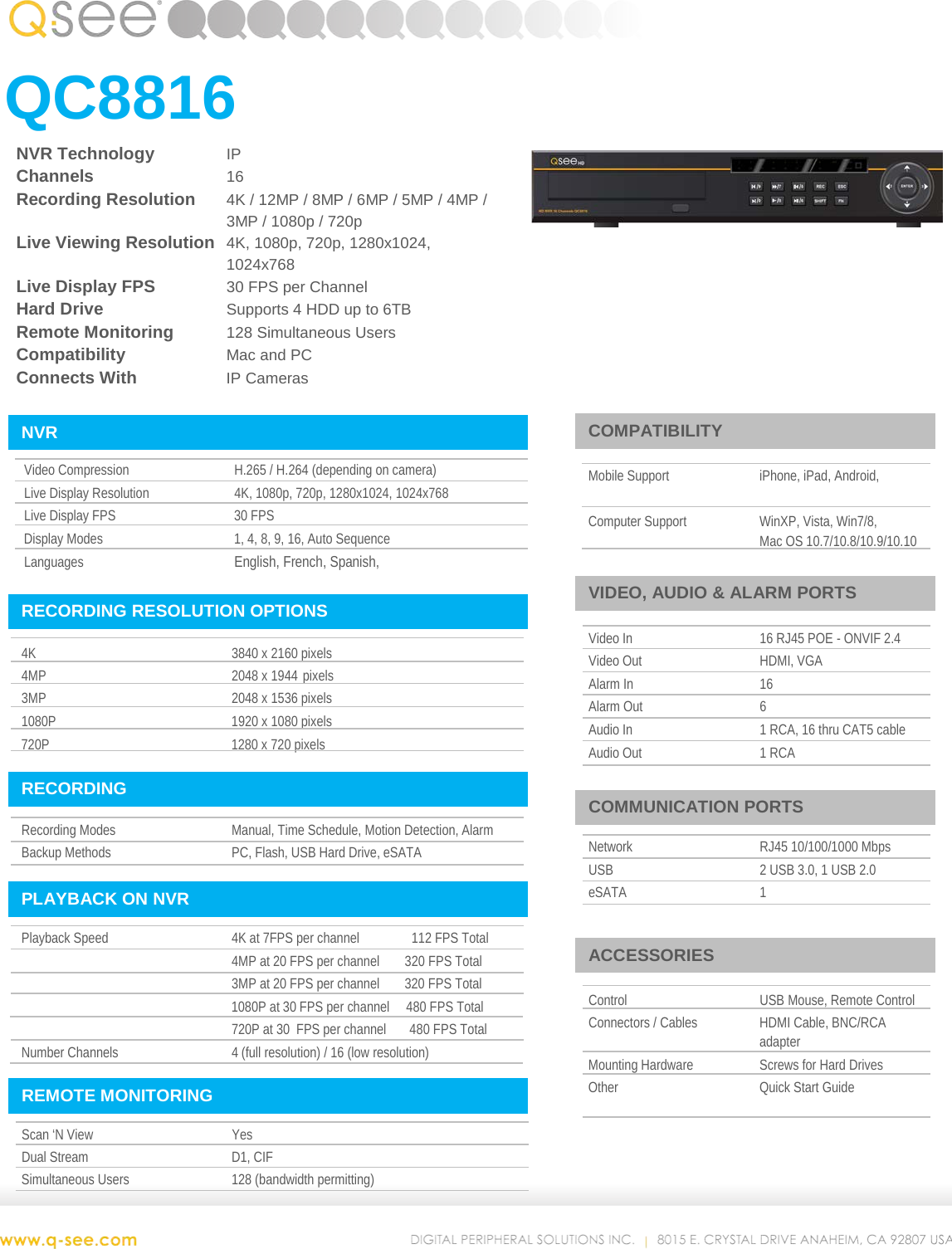 Q See Qc8816 User Manual