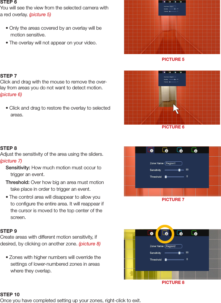 Q See Qc Motion Detection Sensitivity User Manual
