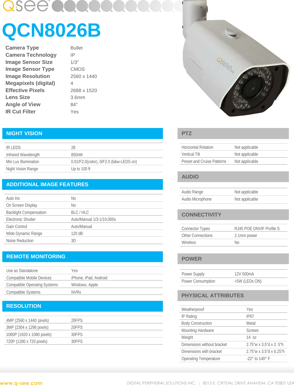 Page 1 of 1 - Q-See Qcn8026B User Manual