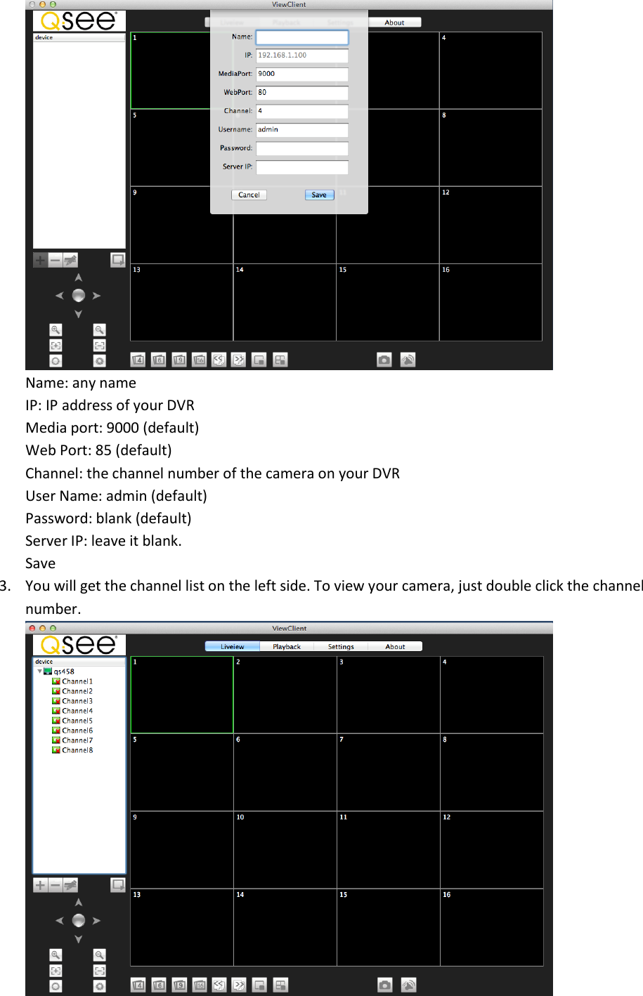 Q-see qt view for macbook