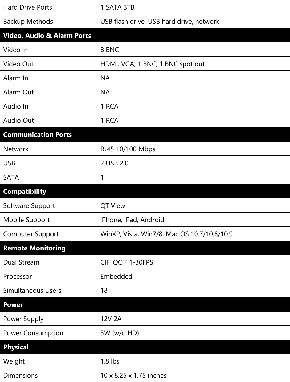 Page 2 of 2 - Q-See Qt228 User Manual