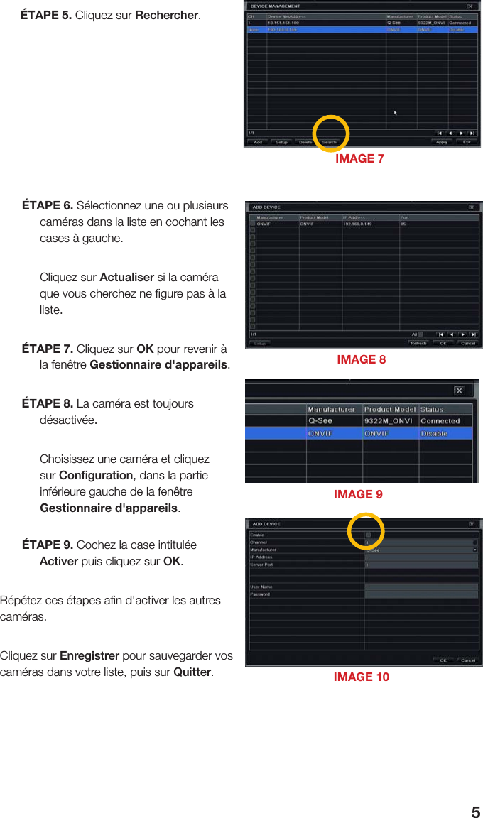 Page 5 of 12 - Q-See Qt Ip Cameras (Fr) Web User Manual