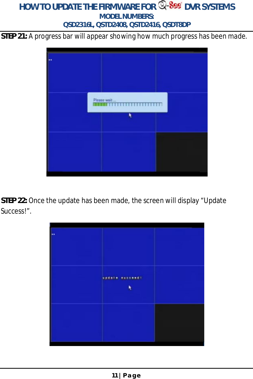 Page 11 of 12 - Q-See Updating The Firmware T User Manual