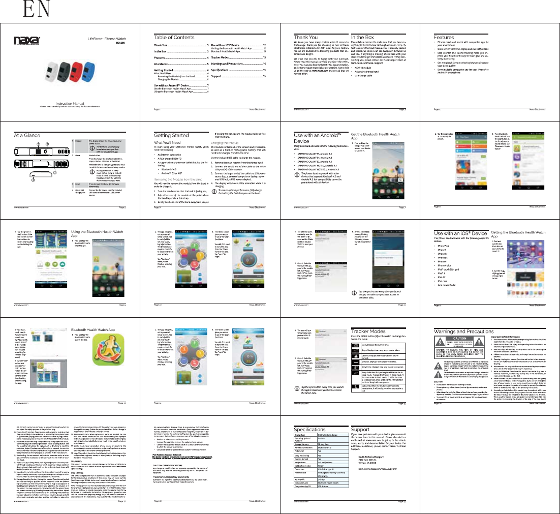 ENFCC Radiation Exposure Statement: The device has been evaluated to meet general RF exposure requirement. The device can be used in portable exposure condition without RF striction.HD-286