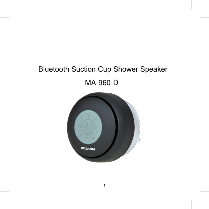 QI SHENGLONG IST QSLMA960D Bluetooth Suction Cup Shower Speaker User