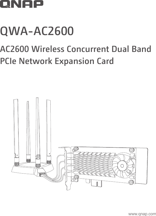 QWA-AC2600AC2600 Wireless Concurrent Dual BandPCIe Network Expansion Cardwww.qnap.com