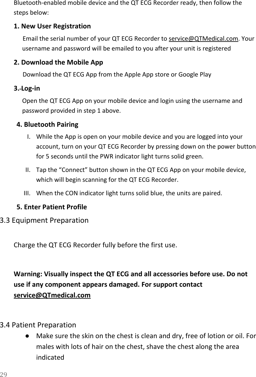 QT Medical QTERD100 QT ECG User Manual Manual