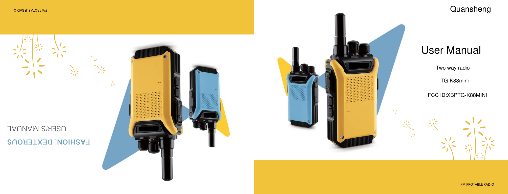 QuanshengUser ManualTwo way radioTG-K88miniFCC ID:XBPTG-K88MINI
