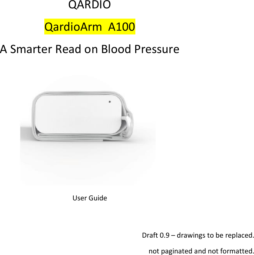 qardioarm user manual