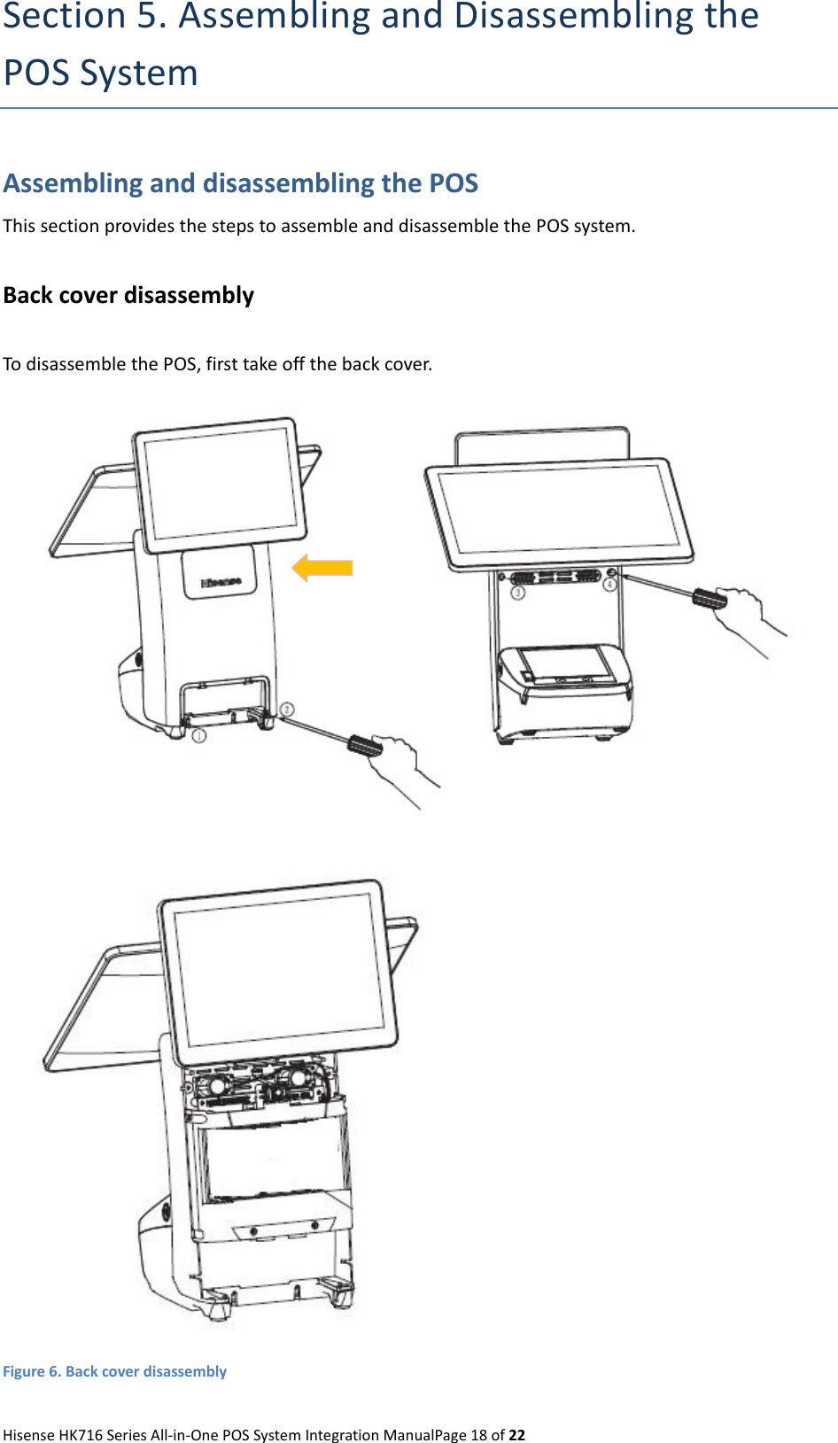 Page 18 of Qingdao Hisense Intelligent Commercial System HK716 All-in-one POS User Manual