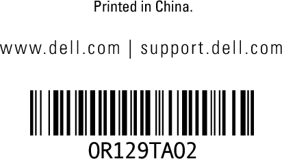 www.dell.com | support.dell.comPrinted in China.book.book  Page 18  Thursday, January 21, 2010  2:50 PM