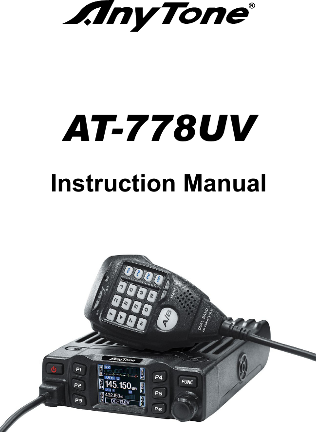 AT-778UVInstruction Manual