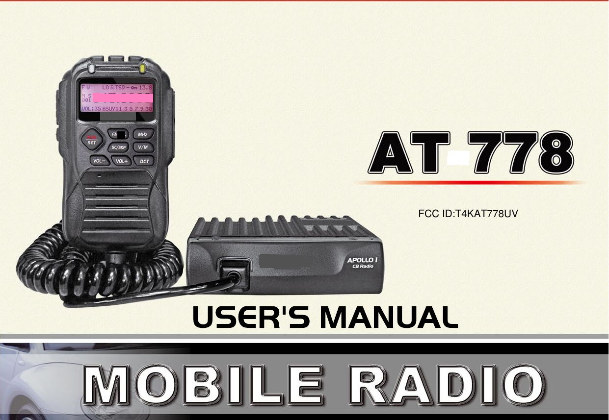 FCC ID:T4KAT778UV