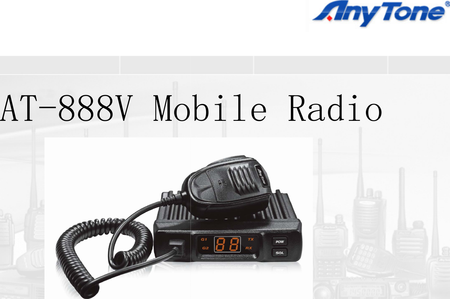 AT-888V Mobile Radio
