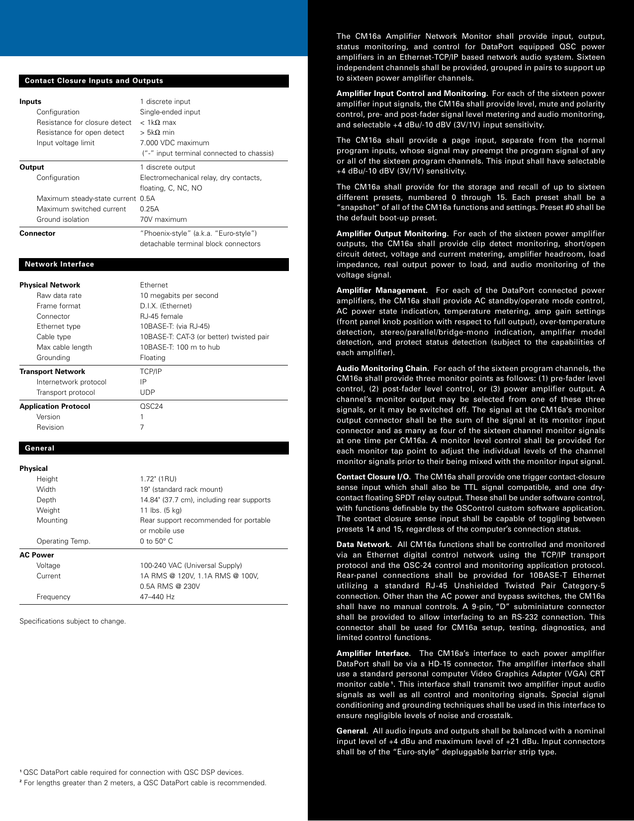 Page 4 of 6 - Qsc Qsc-Network-Audio-Systems-Users-Manual-  Qsc-network-audio-systems-users-manual