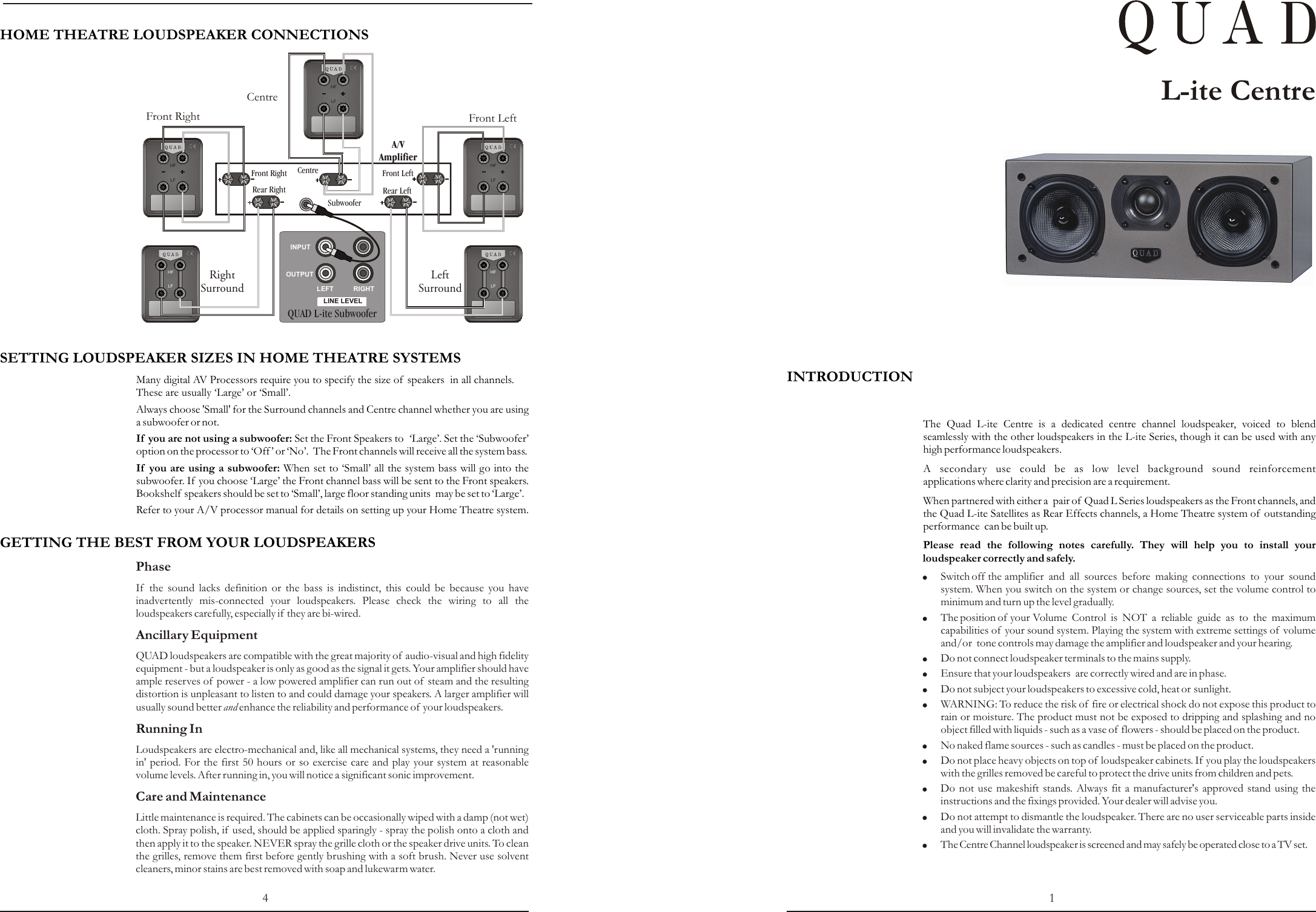 Page 3 of 4 - Quad Quad-Speaker-Users-Manual- L-ite Centre  Quad-speaker-users-manual