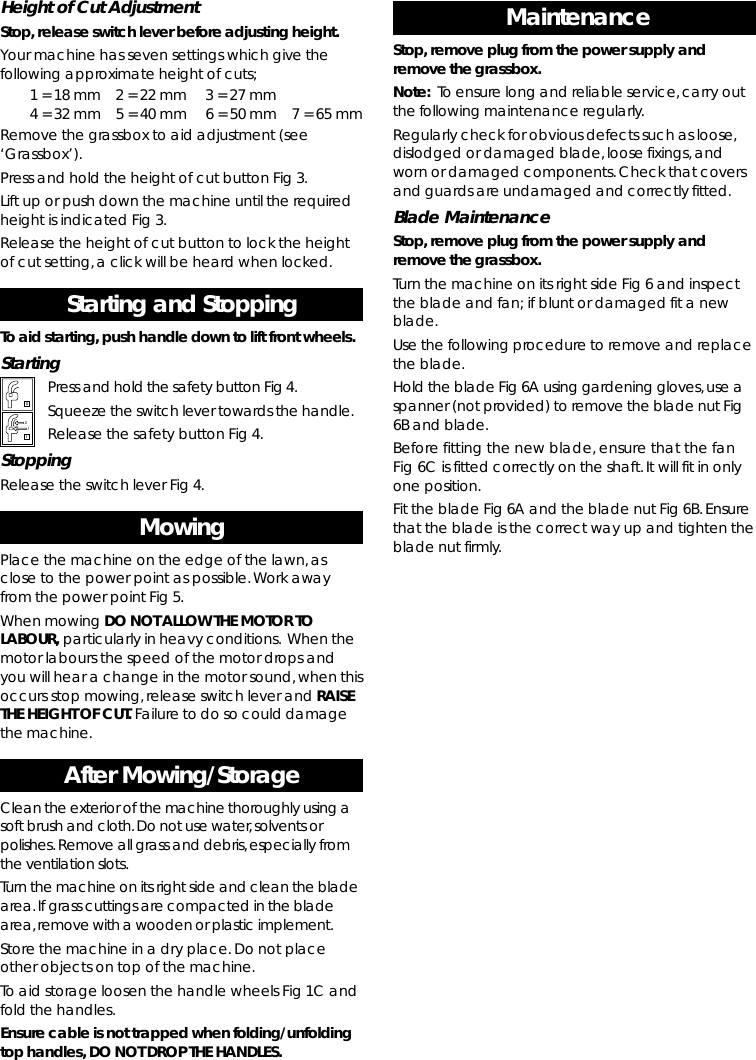 Page 4 of 8 - Qualcast Qualcast-Cobra-32-Users-Manual- F016L69851  Qualcast-cobra-32-users-manual