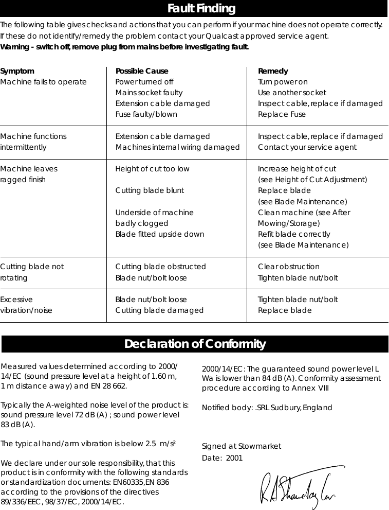 Page 7 of 8 - Qualcast Qualcast-Cobra-32-Users-Manual- F016L69851  Qualcast-cobra-32-users-manual