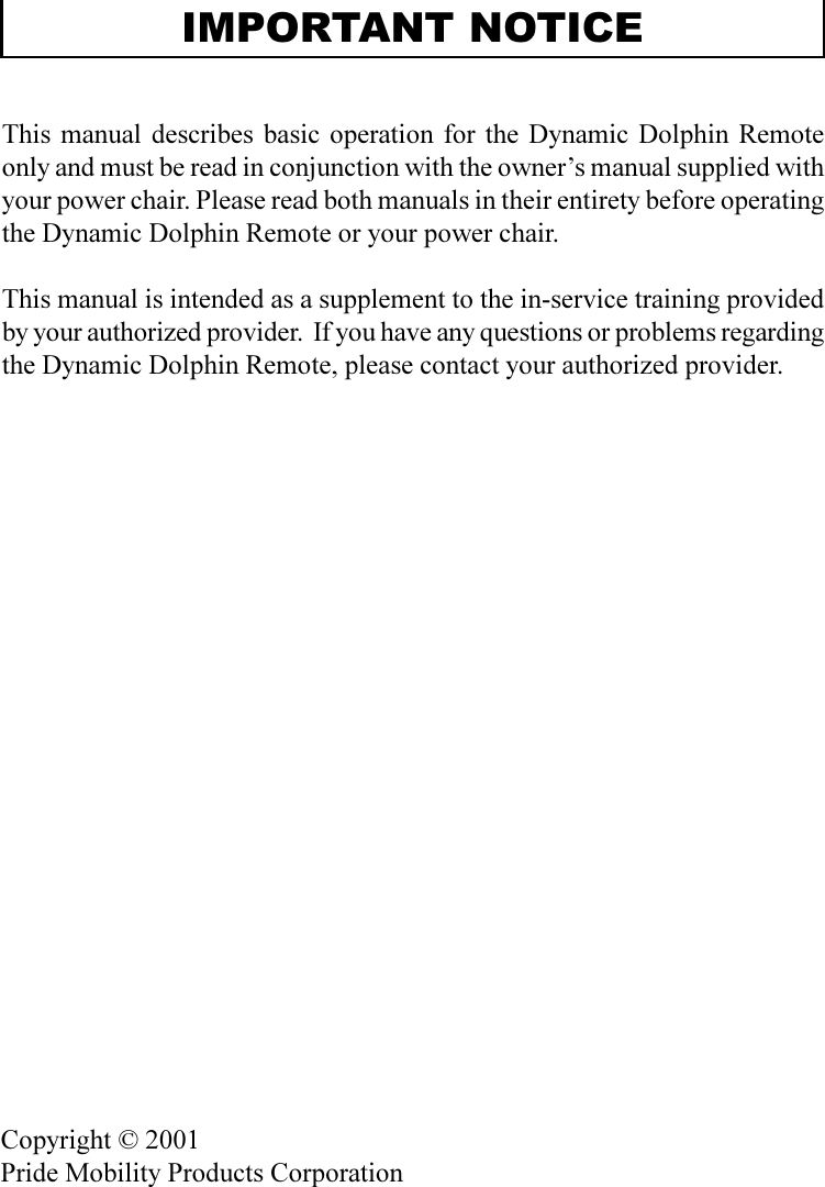 Page 2 of 8 - Quantum Quantum-Dynamic-Dolphin-Remote-Operation-Manual- Dolphin Operating Instructions  Quantum-dynamic-dolphin-remote-operation-manual