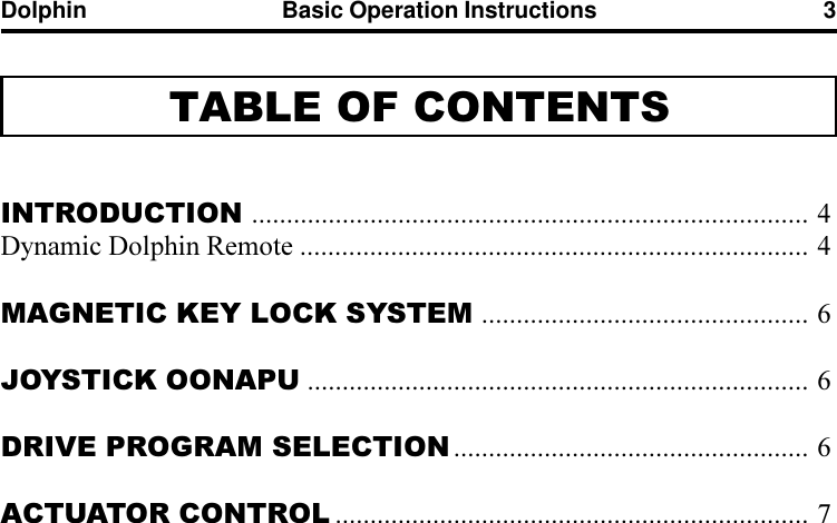 Page 3 of 8 - Quantum Quantum-Dynamic-Dolphin-Remote-Operation-Manual- Dolphin Operating Instructions  Quantum-dynamic-dolphin-remote-operation-manual