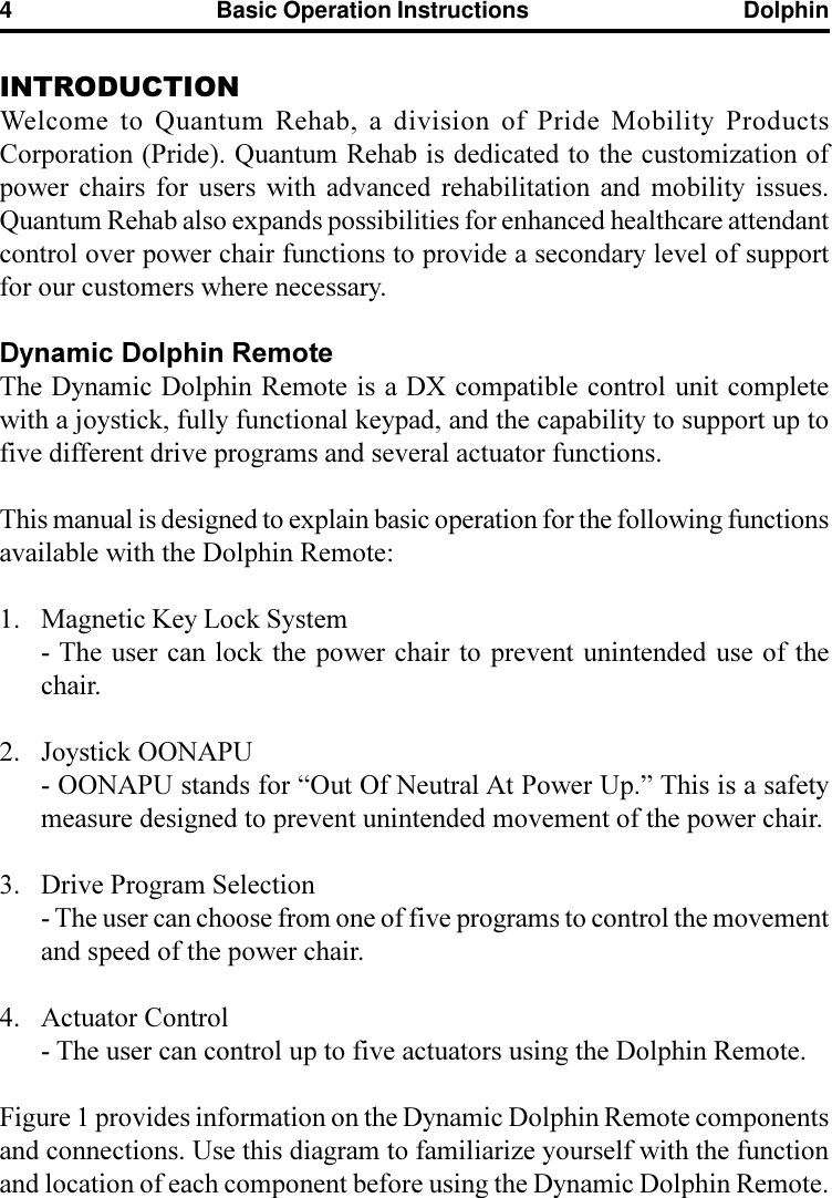 Page 4 of 8 - Quantum Quantum-Dynamic-Dolphin-Remote-Operation-Manual- Dolphin Operating Instructions  Quantum-dynamic-dolphin-remote-operation-manual