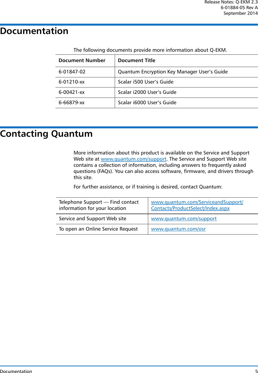 Page 5 of 6 - Quantum Quantum-Q-Ekm-Users-Manual- Release Notes  Quantum-q-ekm-users-manual