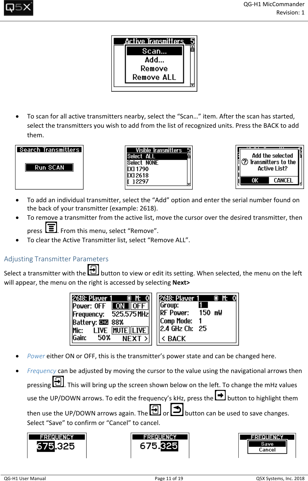 Page 11 of Quantum5x Systems QGH1 QG-H1 MIC COMMANDER AND QG-N3 NETWORK GATEWAY User Manual 