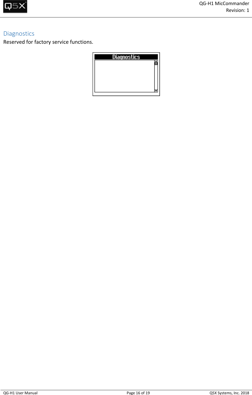 Page 16 of Quantum5x Systems QGH1 QG-H1 MIC COMMANDER AND QG-N3 NETWORK GATEWAY User Manual 