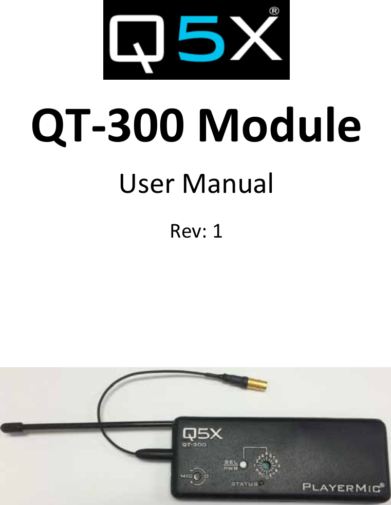  QT‐300ModuleUserManualRev:1